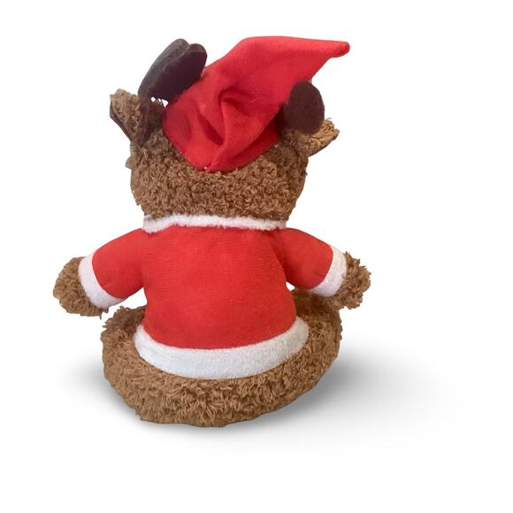 Christmas Moose Santa Plush - Picture 3 of 6